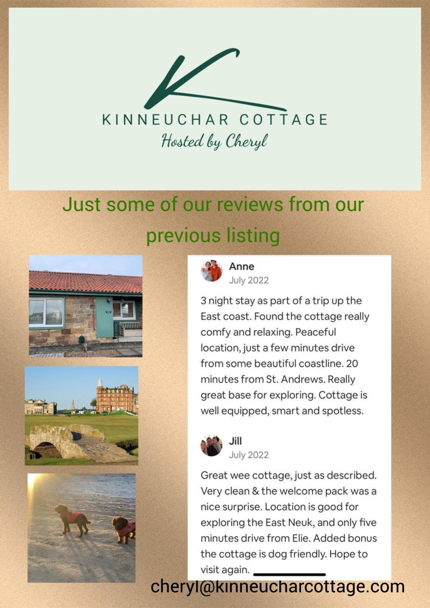 Kinneuchar - By Elie, Dog Friendly. Kilconquhar (Fife)